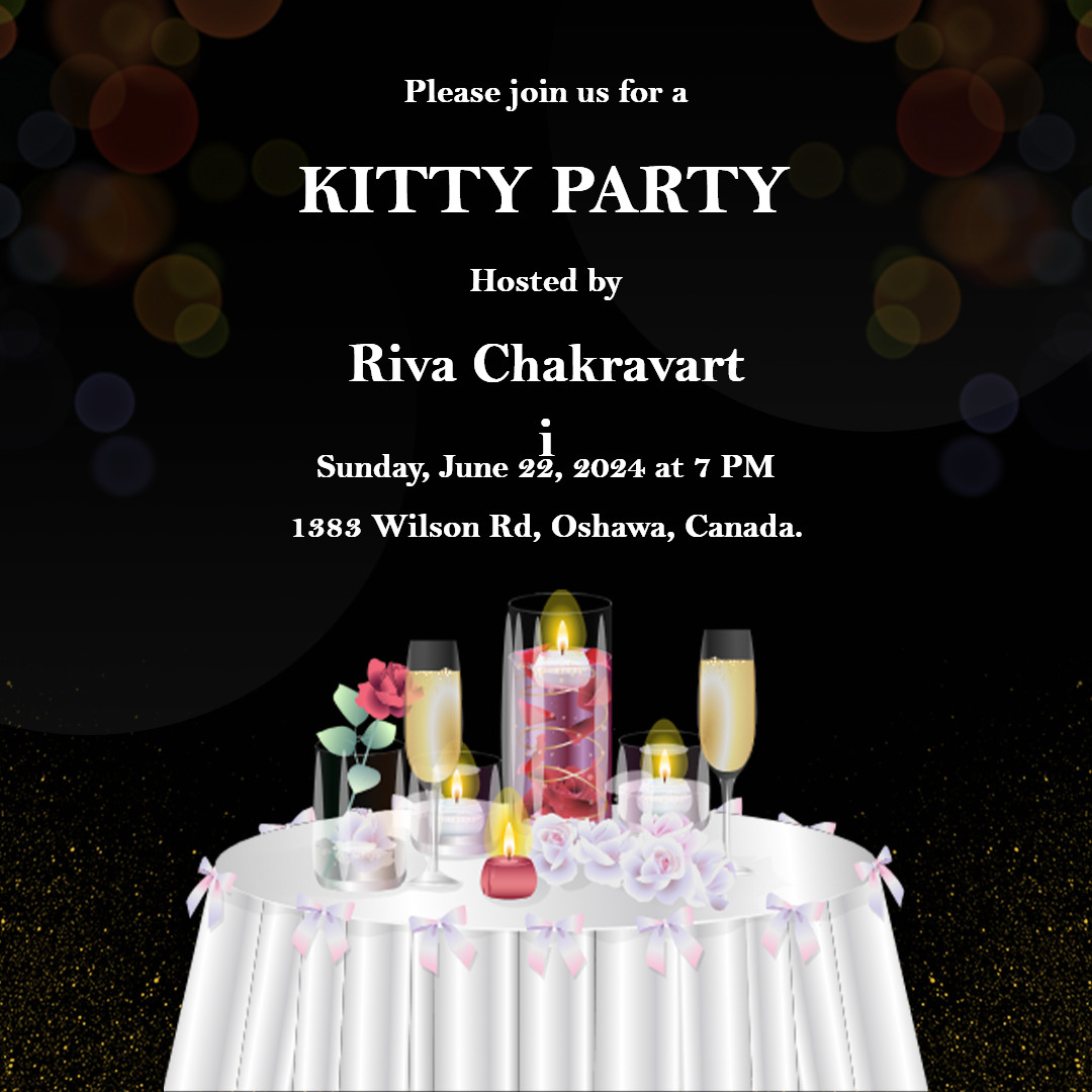 kitty party invitation