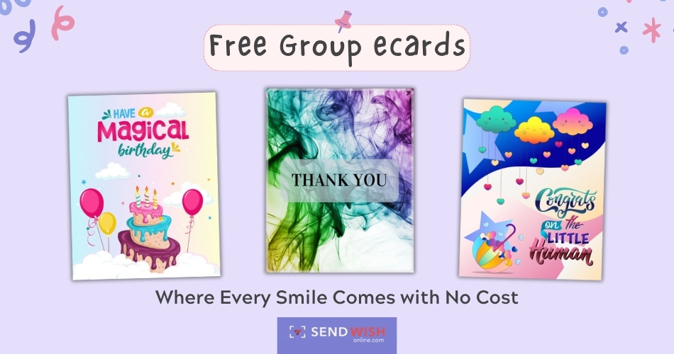 Free Group eCards for Events on the World Wide Web.